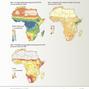 New map: Impacts of climate change on length of growing periods in&nbsp;Africa